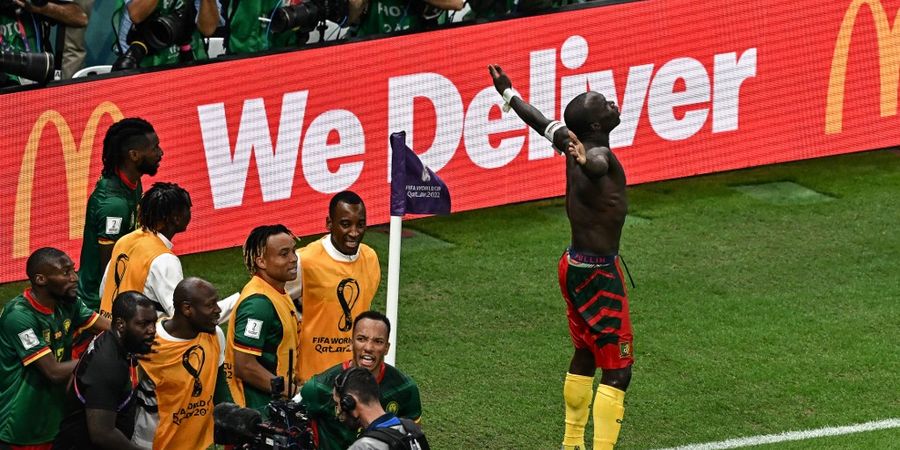 Selebrasi Gol Berujung Kartu Merah, Vincent Aboubakar Tiru Zinedine Zidane di Piala Dunia 2022