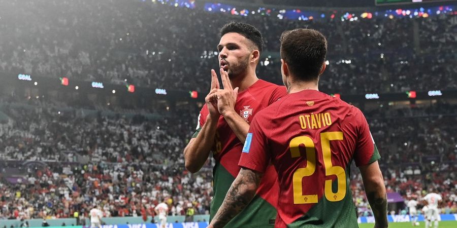 Hasil Babak I Piala Dunia 2022 - Tanpa Cristiano Ronaldo, Portugal Unggul 2-0 atas Swiss berkat Pemain Junior dan Veteran