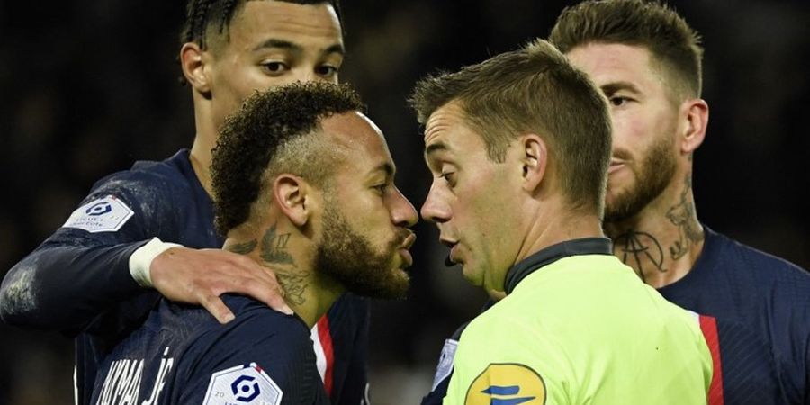 Hasil Liga Prancis - Neymar Kartu Merah, Mbappe Juru Selamat, PSG Susah Payah Kalahkan Tim Papan Bawah