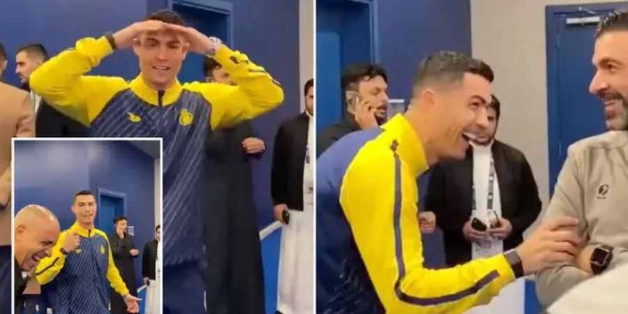 Cristiano Ronaldo Tertawa Lepas di Kandang Al Nassr, Netizen: Dia Tampak Bahagia