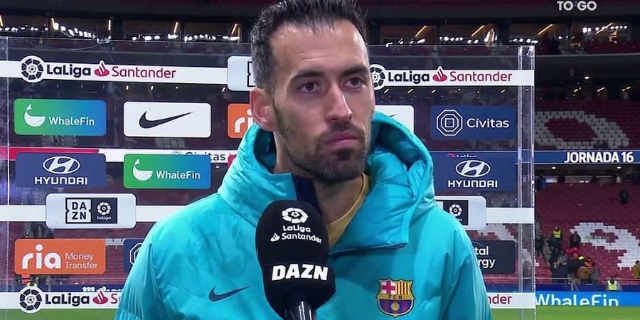 Kata-kata Sergio Busquets Usai Bawa Barcelona Gebuk Atletico Madrid