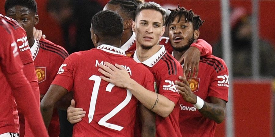 Hasil Piala Liga Inggris - Diwarnai Gol Bersejarah Antony dan 4 Menit yang Gemilang dari Marcus Rashford, Manchester United Lolos ke Semifinal