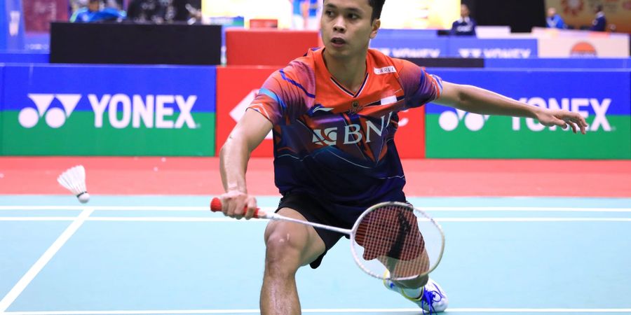 Hasil India Open 2023 - Wakil China Merana, Anthony Ginting ke Semifinal