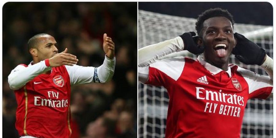 Sejak Pakai Nomor 14 di Arsenal, Eddie Nketiah Menjelma Thierry Henry