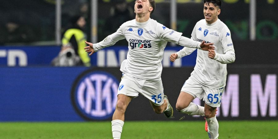 Hasil Liga Italia - Diwarnai 1 Kartu Merah, 10 Pemain Inter Milan Dipermalukan Empoli