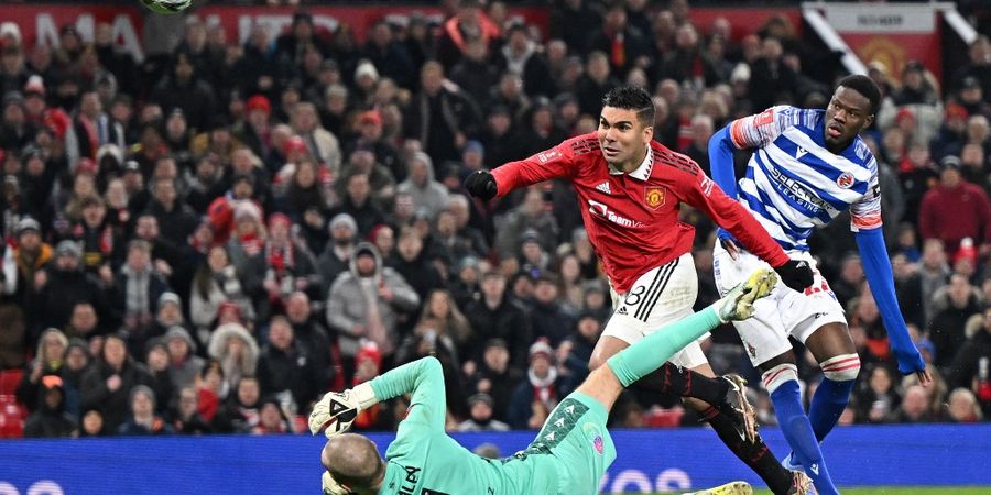 Hasil Piala FA - Fred dan Casemiro Kompak Bikin Gol Cantik, Man United Hajar 10 Pemain Reading 3-1