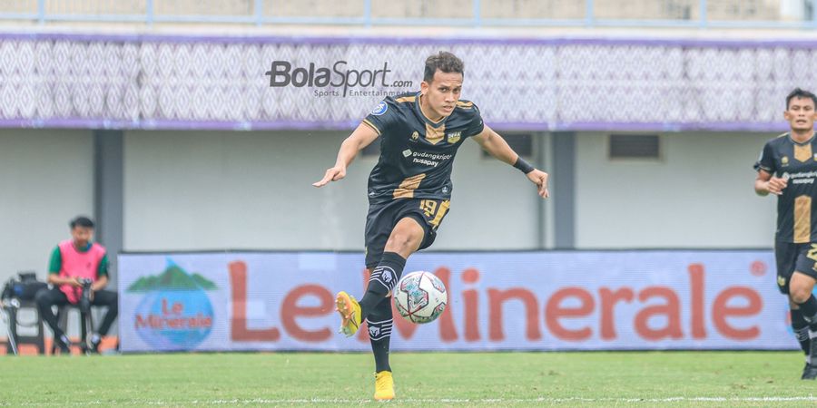 Egy Maulana Vikri Girang usai Cetak Gol pada Laga Debut di Dewa United