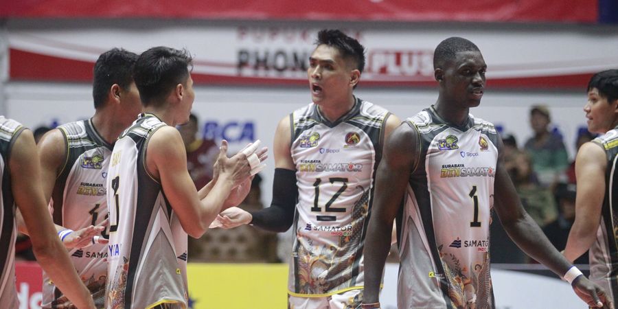 Proliga 2023 - Petik Kemenangan di Laga Terakhir, Surabaya BIN Samator Jaga Asa ke Final Four