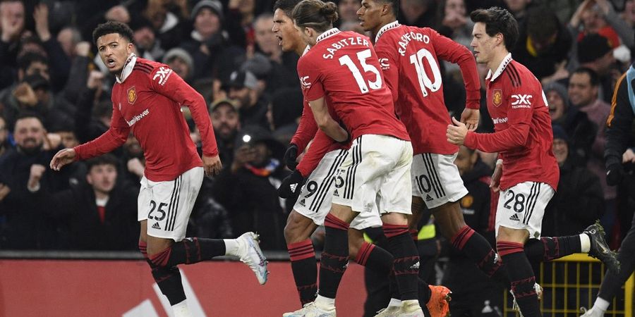 Hasil Liga Inggris - Man United 2-2 Leeds United, Jadon Sancho Jadi Penyelamat Setan Merah dari Kekalahan di Derbi Mawar