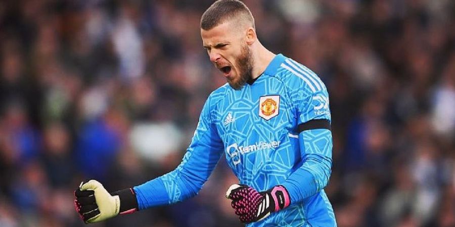 Tepis Bola Pakai Cara Tak Biasa, Wajah David de Gea seperti Tomat