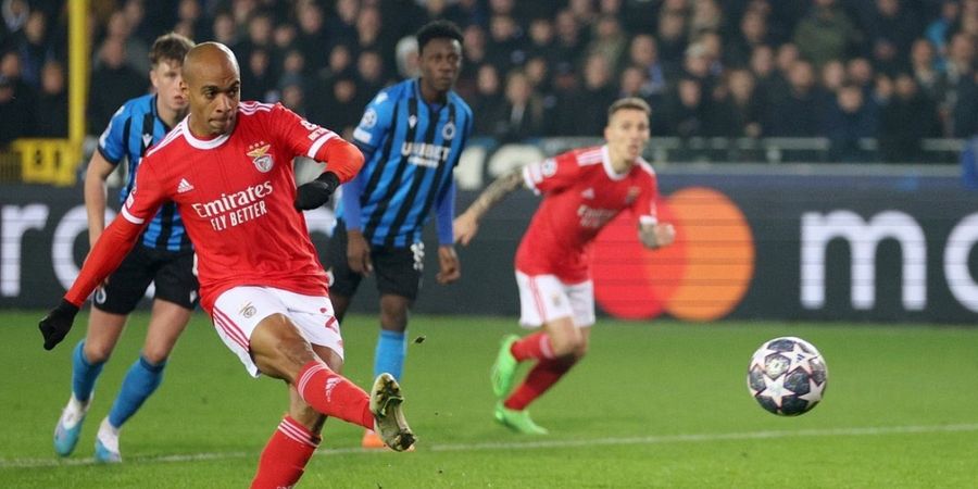 Hasil Liga Champions - Bekuk Club Brugge, Benfica Sukses Kantongi Kemenangan 2-0