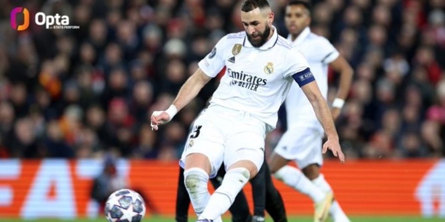 Cetak Brace, Karim Benzema Langsung Masuk Golongan Terpilih bareng Lionel Messi dan Cristiano Ronaldo