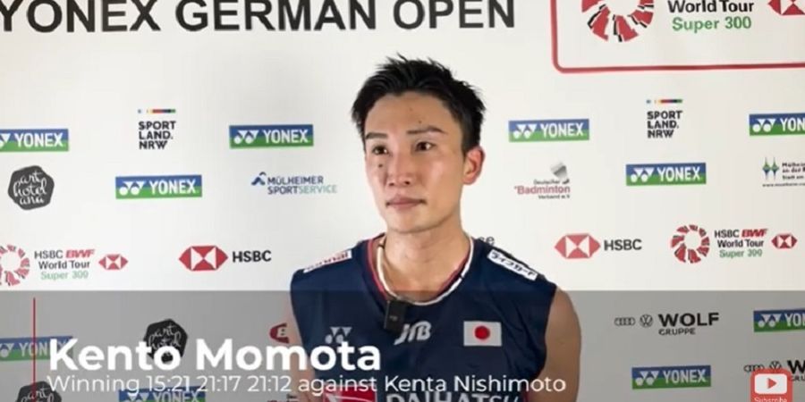 German Open 2023 - Motivasi Kento Momota Kembali, Siap Incar Kemenangan Lagi