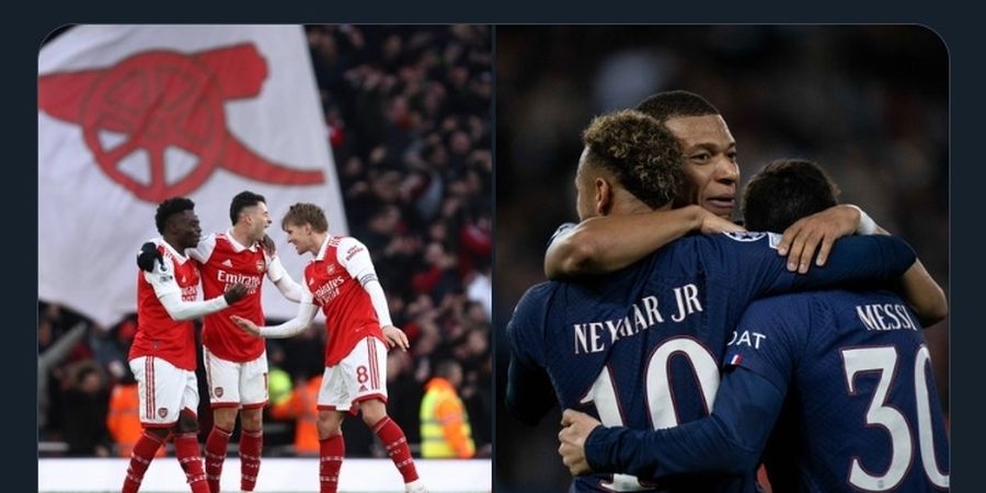 Berkat Trio Maut, Arsenal Sah Jadi Saudara Kembar PSG Musim Ini