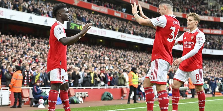 Hasil Liga Inggris - Saka Borong 2 Gol, Arsenal Pesta Besar Lawan Crystal Palace