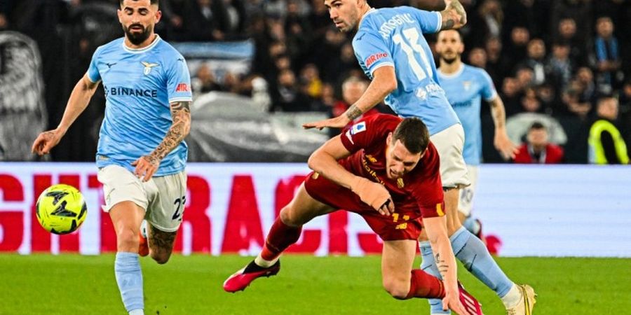 Hasil Liga Italia - Dejavu Tahun Lalu, Lazio Hantam 10 Pemain Roma