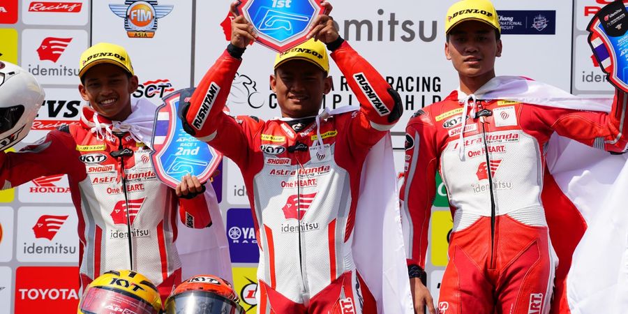 ARRC Thailand 2023 - Veda Ega Pratama Tunggu Investigasi, Indonesia Pesta Podium Race 1 AP250