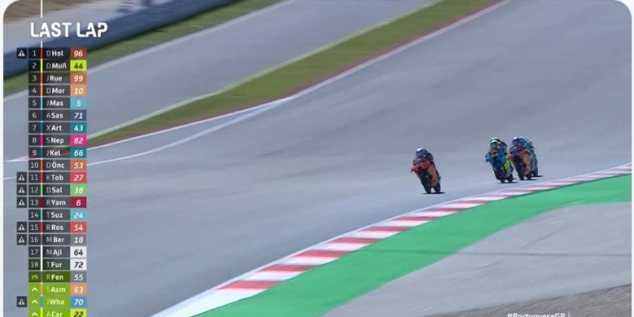 Hasil Moto3 Portugal 2023 - Daniel Holgado Menang, Mario Aji Naik 4 Posisi
