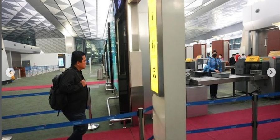 Sudah Tiba di Qatar dan Siap Lobi FIFA, Erick Thohir: Bismillah, Pulang Bawa Kabar Baik