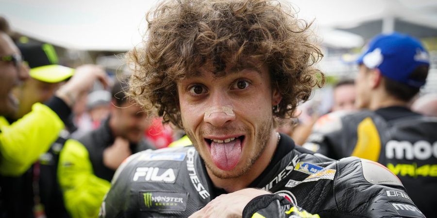 MotoGP Argentina 2023 - Reaksi Bezzecchi Usai Beri Kemenangan Perdana Tim Valentino Rossi