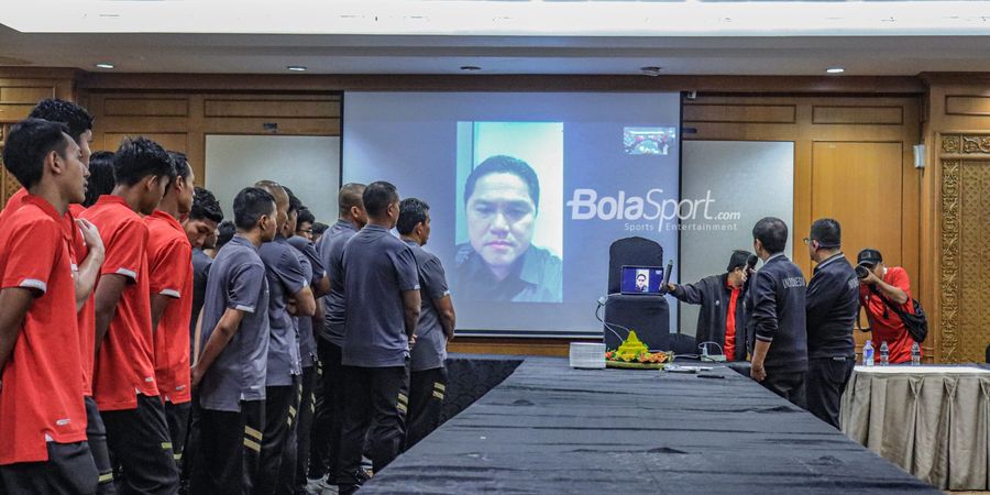 Erick Thohir Hadir Lewat Video Call, Timnas U-22 Indonesia Gelar Syukuran usai FIFA Jatuhi Sanksi Ringan