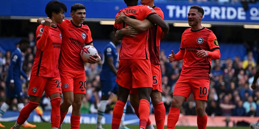 Hasil Liga Inggris - Chelsea Vs Brighton 1-2, Lampard Kalah 3 Kali Beruntun sambil Diobrak-abrik