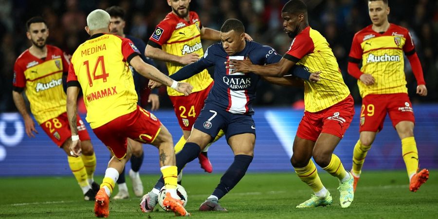 Hasil Liga Prancis - Kylian Mbappe Cetak Gol Bersejarah, PSG Tekuk 10 Pemain Lens 3-1