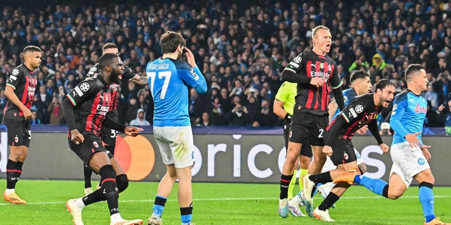 Hasil Liga Champions - Napoli 1-1 AC Milan, I Rossoneri ke Semifinal Lagi Setelah 16 Tahun