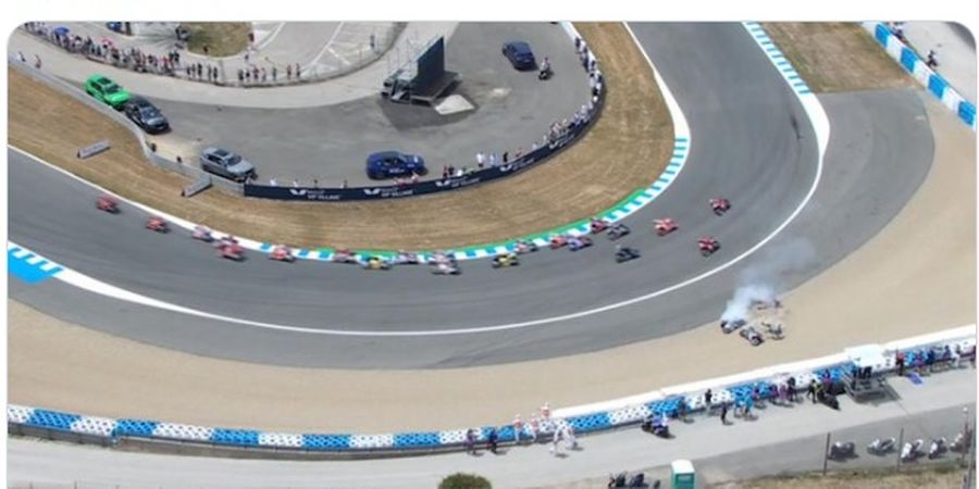 Hasil MotoGP Spanyol 2023 - Seri Penuh Drama, Deja Vu Bendera Merah hingga Momen Gestur Bagnaia Minta Maaf ke Miller