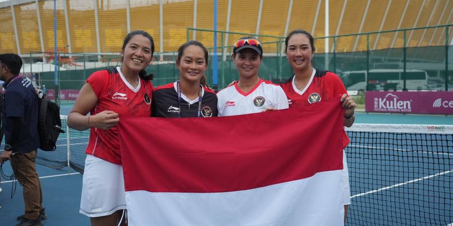  Penantian 18 Tahun Tenis Beregu Putri Indonesia Kembalikan Medali Emas SEA Games