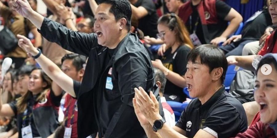 Ekspresi Shin Tae-yong Lihat Timnas Basket Indonesia di SEA Games 2023