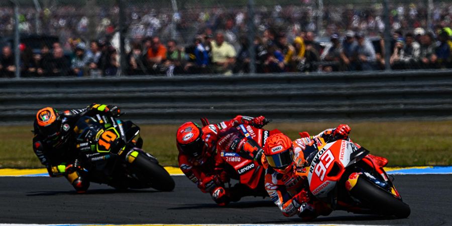 Starting Grid MotoGP Prancis 2023 - Marquez Terjepit Murid dan Adik Rossi