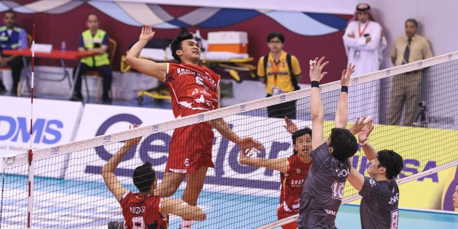 AVC Cup 2023 - Jakarta Bhayangkara Presisi Merendah, Bantai Rajanya Korea dan Juarai Grup A