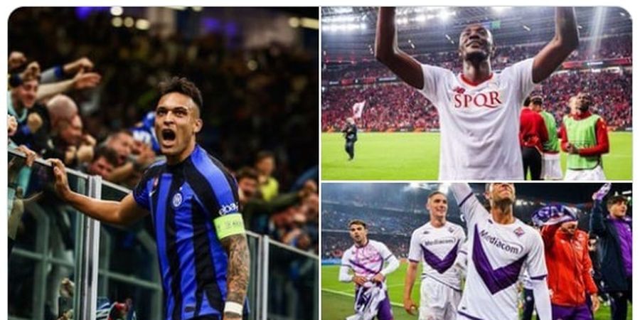 Inter Milan Disusul AS Roma dan Fiorentina ke Final, Liga Italia Kuasai Eropa Layaknya Generasi 1990-an