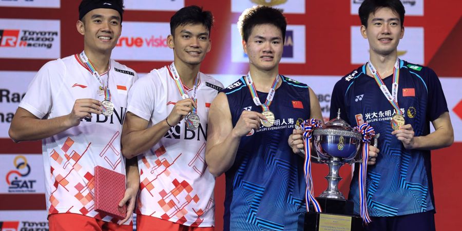 Update Ranking BWF - Ganda Putra China Melesat ke Peringkat Ke-3 Dunia Usai Kalahkan Fikri/Bagas