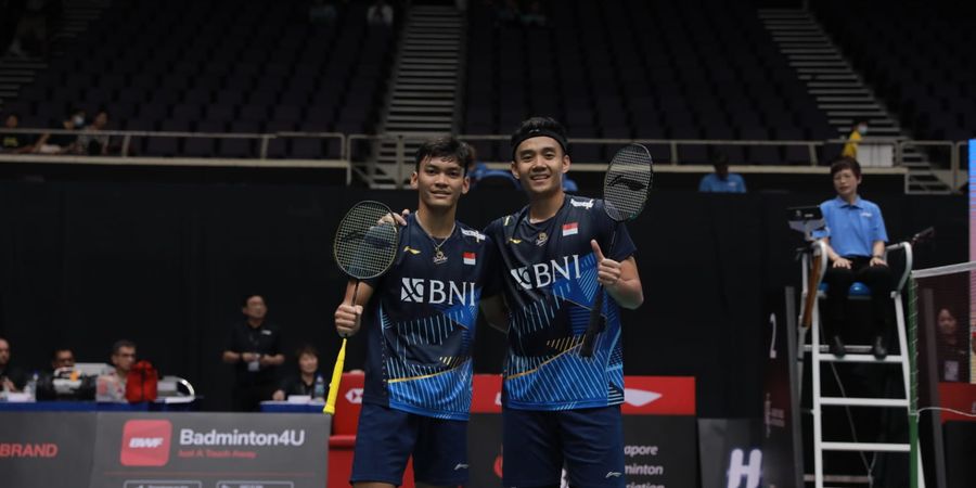 Singapore Open 2023 - Bagas/Fikri: Tak Beri Hati ke Juara Olimpiade, Tak Beri Angin ke Juara Dunia 