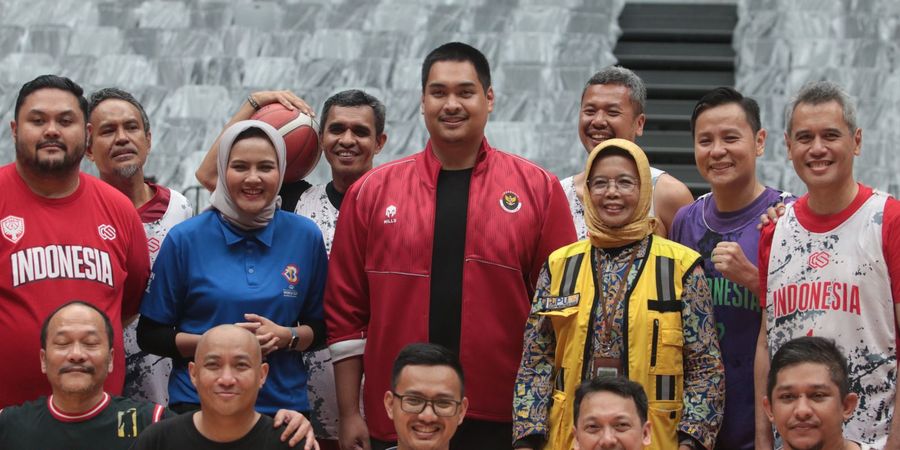 Menpora Dito Ariotedjo dan PP Perbasi Jajal Indoor Multifunction Stadium