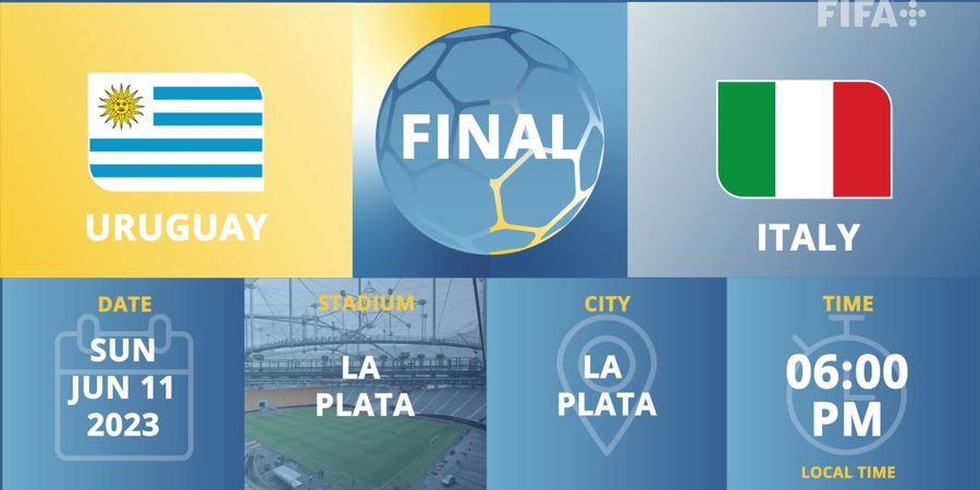 Piala Dunia U-20  2023 - Uruguay vs Italia di Final, Israel Siap Hadapi Wakil Asia