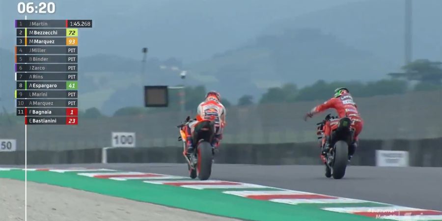 MotoGP Italia 2023 - Bos Ducati Minta Ada Tindakan usai Marquez Bikin Bagnaia Marah-Marah di Kualifikasi