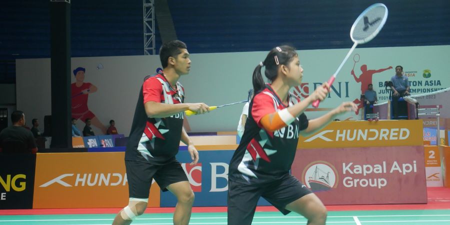 Hasil Kejuaraan Asia Junior 2023 - Adrian/Felisha Menang Lagi, Indonesia Ungguli India 1-0 di Perempat Final