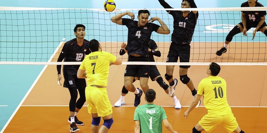 AVC Challenge Cup 2023 - Rekor Pertemuan Tim Voli Putra Indonesia Vs Thailand Jelang 6 Besar