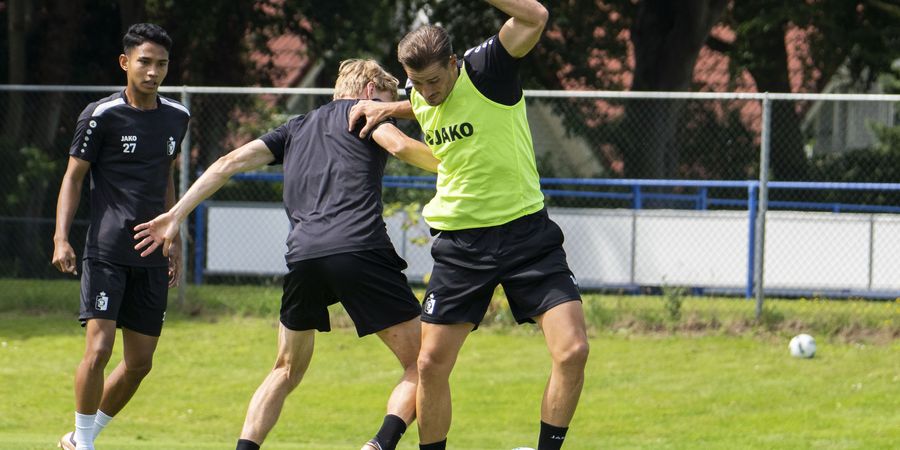 Usai Cetak Brace Lawan Groningen, Marselino Ferdinan Pamer Gol Berkelas dalam Latihan KMSK Deinze