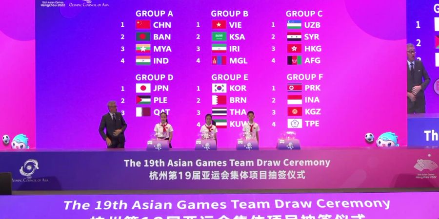 Hasil Drawing Sepak Bola Asian Games 2022 - Indonesia Satu Grup dengan Korea Utara