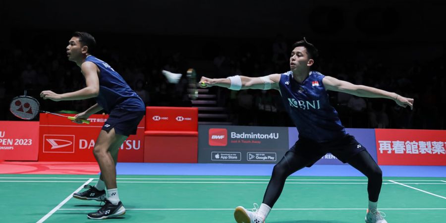 Hasil Japan Open 2023 - Dicecar Bertubi-tubi, Fajar/Rian Diterkam Juara Olimpiade