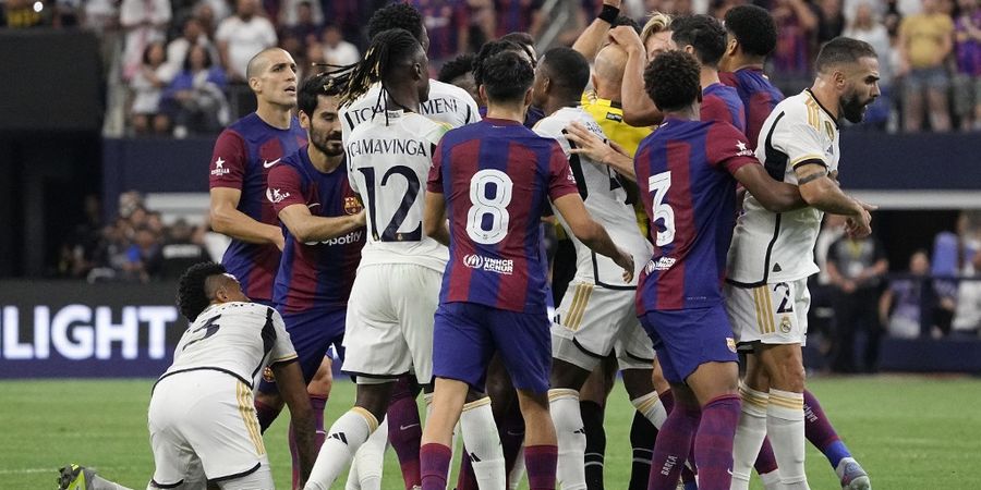 Hasil Barcelona vs Real Madrid - El Clasico Uji Coba Tetap Panas, Blaugrana Hajar Los Blancos