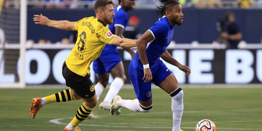 Hasil Uji Coba - Christopher Nkunku Jadi Tumbal, Chelsea Ditahan Imbang Dortmund 1-1