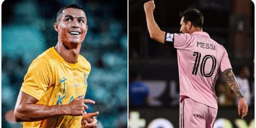 Cristiano Ronaldo dan Lionel Messi Raih Gelar Pertama bersama Klub Baru, Bedanya La Pulga Lebih Kilat