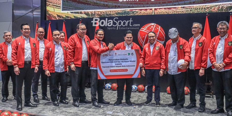 PSSI Dapat Dana Miliaran dari PT Bursa Efek Indonesia