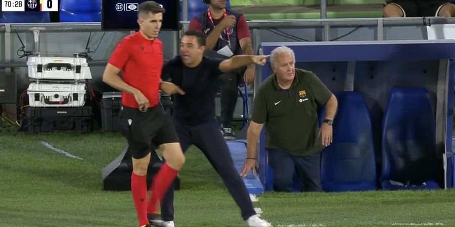 Getafe Vs Barcelona - Xavi Ngamuk Dikartu Merah Wasit dan Gagal Dapat Penalti Menit 100, Bilang Memalukan!