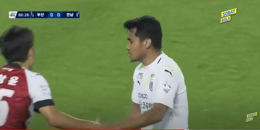 Tekel Keras Asnawi Masih Dimaafkan Wasit, Jeonnam Dragons Tetap Tak Beruntung di Kandang Busan IPark